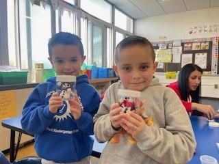 Mrs. Mittleman's class makes snowglobes